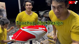 Tank RXZ Design  DUC4TI Touchup Line Bergigi Edisi : PLBT