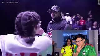 Mi amiga reacciona por PRIMERA VEZ a Azuky vs Lobo Estepario en FMS MÉXICO