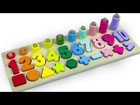 Best Learning Numbers, Shapes & Counting 1 - 10 | Preschool Toddler Learning Toy Video