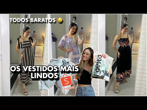 COMPRINHAS LOVITO OS VESTIDOS MAIS LINDOS E BARATOS SITE SHOPEE - ROUPAS SHOPEE