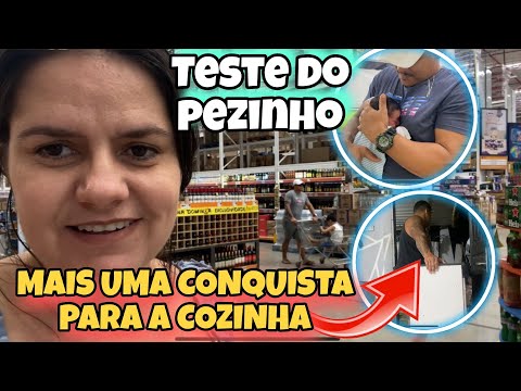 OLHA O QUE CHEGOU PARA NOSSA COZINHA + 1 CONQUISTA + TESTE DO PEZINHO