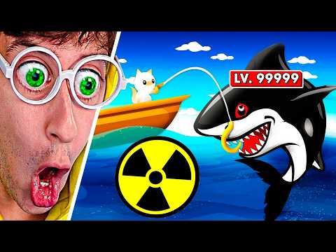 Pescando al MEGALODÓN 🦈💀!! (99% imposible 😨) - Cat Goes Fishing TEKENDO