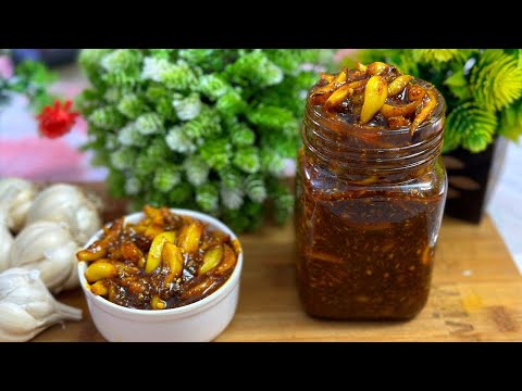 कभी ना खराब होने वाला लहसुन का अचार | Garlic pickle recipe | Lehsun ka achar| khatta meetha achar