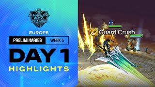 HIGHLIGHTS | EUROPE Preliminaries DAY 1 | SWC2025 | Summoners War