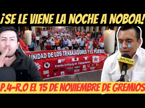 URGENTE Anuncian P.4-R-.O para DANIEL NOBOA el 15 de noviembre por APAGONES MASIVOS sin fin