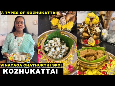 Vinayagar chathurthi spcl 3 types of kozhukattai❤️🔥 | kozhukattai recipe🔥