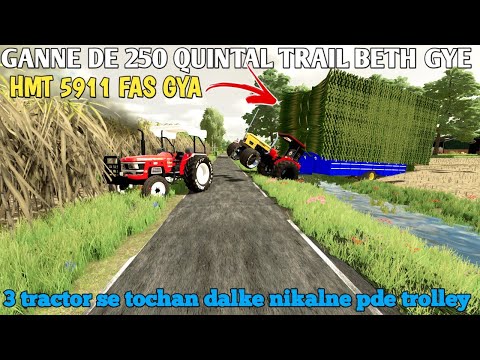 farming simulator 22 Indian mod challenge Hindi HMT 5911 fas gya 3 tractor se tochan dalke nikala