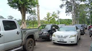 In Front or Angkor Wat temple with traffic busy  #kksvideos #mr_kks_online