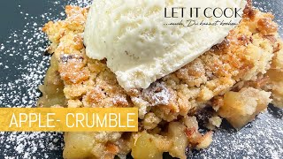 Applecrumble einfach und sau lecker