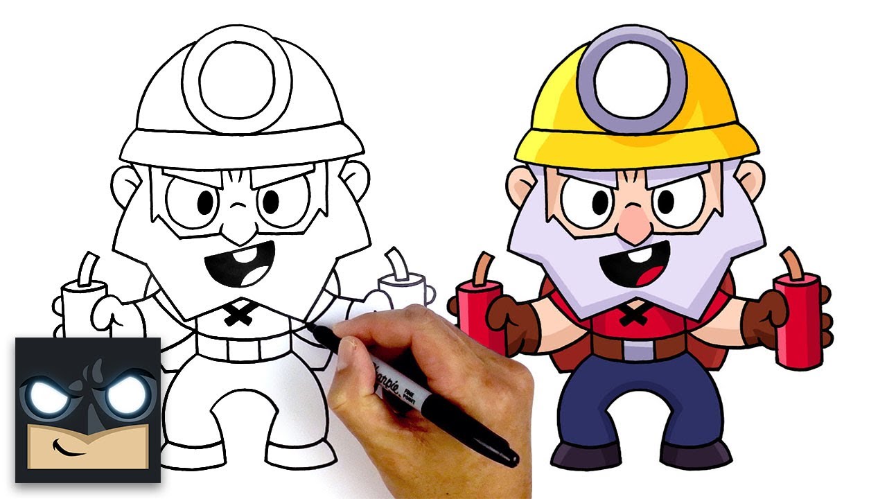 How To Draw Dynamike - Brawl Stars