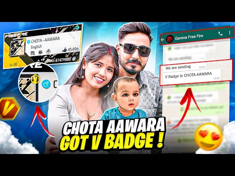 Finally Chota Aawara Got V Badge 😍 Garena Free Fire