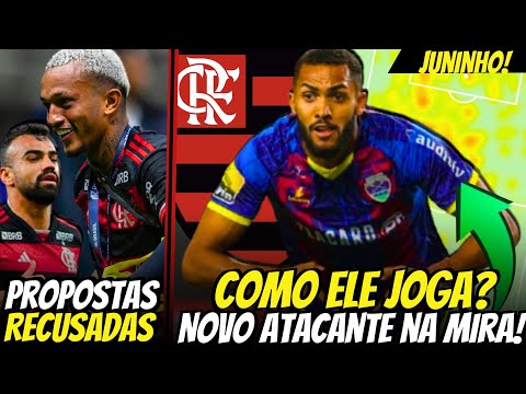 ATACANTE JUNINHO INTERESSA AO FLAMENGO! PROPOSTAS POR WESLEY E FABRÍCIO BRUNO RECUSADAS!