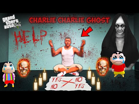 Franklin Plays Charlie Charlie Ghost Challenge At Night ! (GTA 5 Mods)