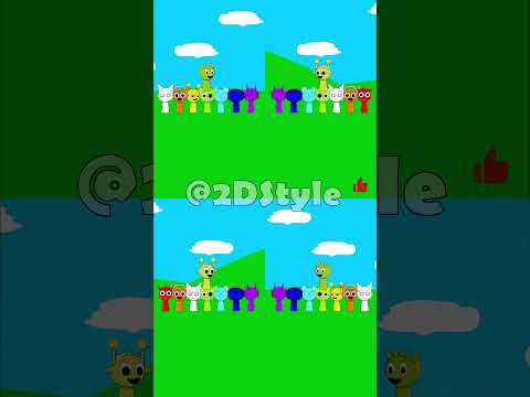 Red and Yellow Sings the ColorMixing Song 🌈 | Sprunki Rainbow Party