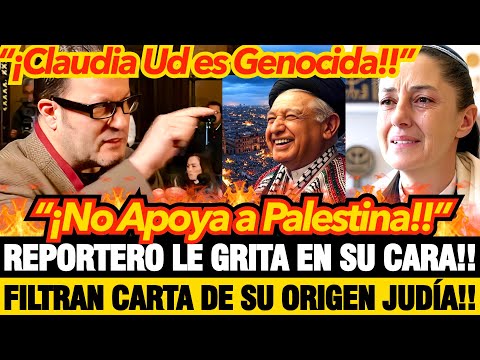 ¡REPORTERO le GRITA a CLAUDIA GEN0C1D4!! "¡NO INSINUO!! LO CONFIRMO!!" ¡AL FIN ADMITE QUE ES JUD1A!!