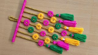 Easy Woolen Wall Hanging - Wall Decor - Wall hanging ideas - Craft Ideas - DIY Home Decor Ideas