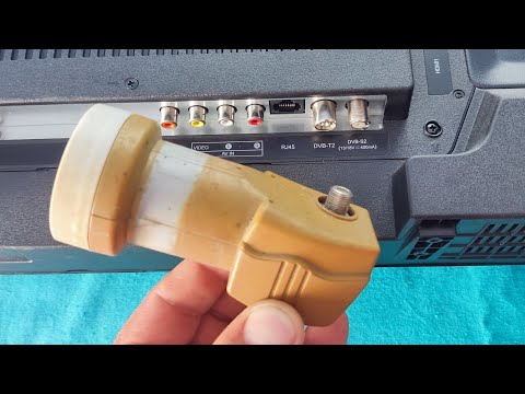 Convert satellite converter LNB to HD antenna very powerful in picking up TNT terrestrial channels