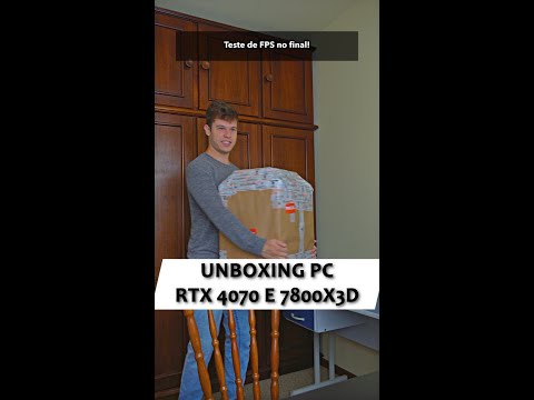 Unboxing PC – RTX 4070 e 7800x3D