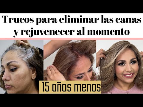 Técnica para eliminar las canas y rejuvenecer al momento (15 años menos) | Betty Lazcano