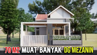 EFISIEN BANGET! Rumah 70m2 muat banyak dengan mezanin