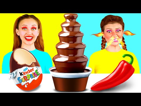 Chocolate Fountain Fondue Challenge | Epic Food Battle by PaRaRa Challenge