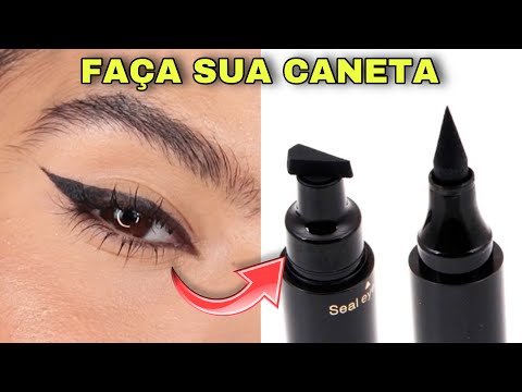 DIY CANETA DELINEADORA COM GATINHO