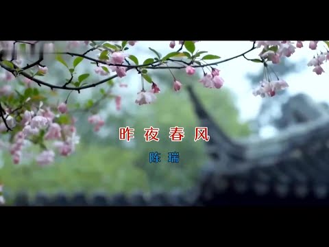 昨夜春风-陈瑞-演唱 KARAOKE