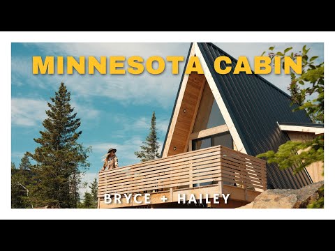 STAYING AT A CLIFFSIDE A-FRAME CABIN BY LAKE SUPERIOR