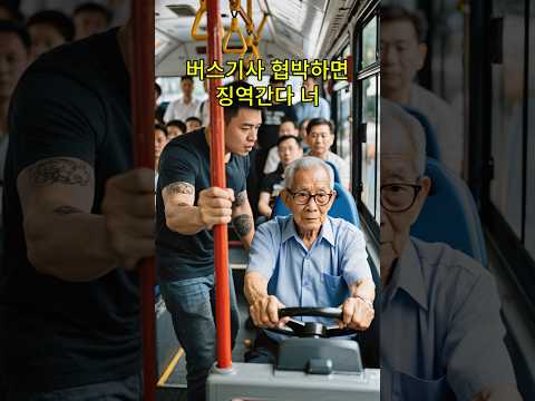 운전중인 사람 건드리면 큰일난다 너!