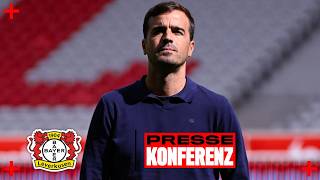 Vorstellungs-Pressekonferenz mit Carles Martinez Novell | Neuer Cheftrainer in Leverkusen