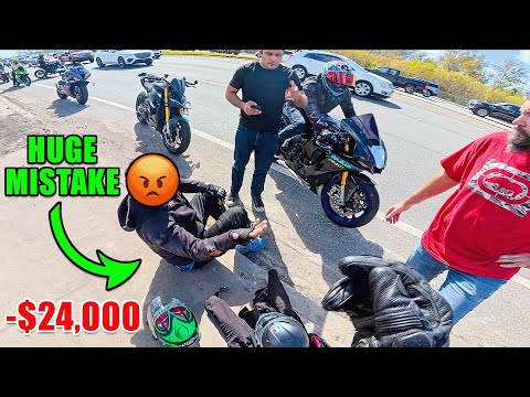 SOMEONE CRASHED AT MY GROUP RIDE 😅 | Tampa Bay Motos