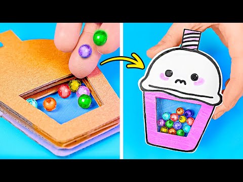 Okul İçin Kolay Gökkuşağı Karton El İşleri 🎨📚 | DIY Eğlenceli & Basit Fikirler!