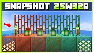 NEU! Kupfer Fackeln, Laternen, Gitter & mehr! - Minecraft Snapshot 25w32a