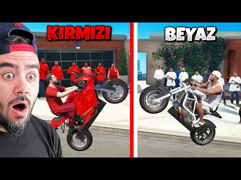 FRANKLIN BEYAZ TAKIM KIRMIZI TAKIMA KARŞI MOTOR BULDU - GTA 5 MODS