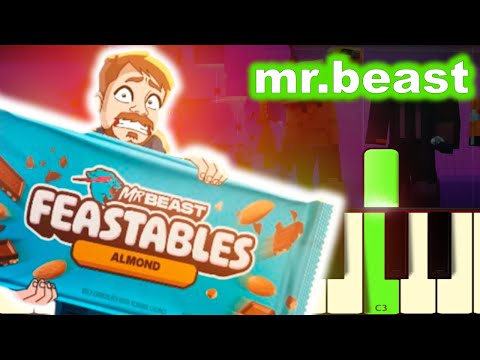 Mr.Beast & Famous Youtubers Animation Compilation @lupdup - EASY Piano Tutorial