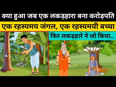 गरीब लकड़हारे को मिला खजाना | Moral kahani | Hindi Kahani | Moral Stories | Story In Hindi