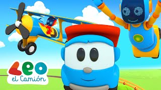 Leo el Camión - Algo vuela en el cielo - Carritos para niños con Leo y los robots - 2 horas