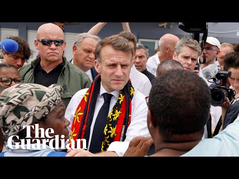 Mayotte resident confronts Macron over Cyclone Chido response