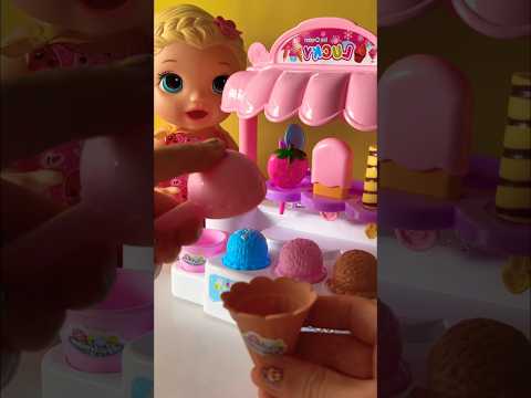 Satisfying with Unboxing Ice Cream Store and Baby Alive | ASMR Videos