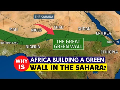 YouTube video thumbnail: Africa Building a Great Green Wall in the Sahara Desert