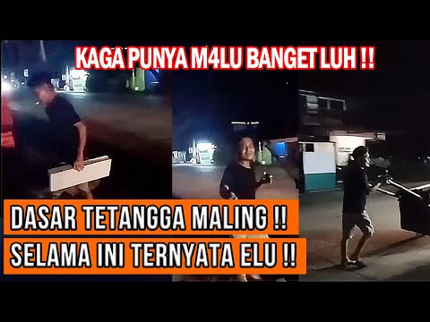 TETANGGA SIAL4N !! Tampang Blo’on Malingin Bahan Bangunan