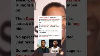 Denzel Washington and LeBron James: When Legends Recognize Legends