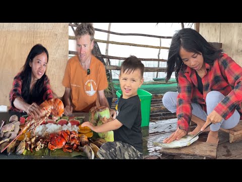 Ang Simpleng Buhay Mag Pamilya Sa Gitna Ng Dagat| Catch Clean And Cook