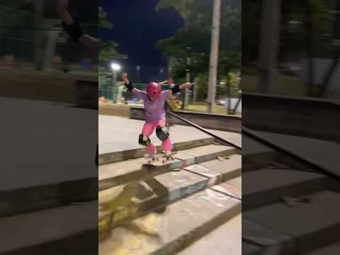 Skateboard jump from stairs #shorts