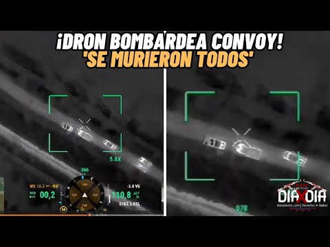 ¡Impactante video! Dron ataca con explosivos a convoy en Río Bravo, Tamaulipas."