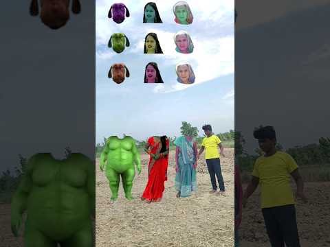 Kamariya Dole song vs old Dida,, lal shadi wife,, Fat dog & me corect funny head matching video
