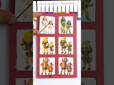 Italian Brainrot Female version simple vs Horror cardboard puzzle game #tralalerotralala #brainrot
