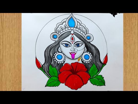 maa kali drawing pencil sketch step by step,mata kali drawing for beginners,kali thakur drawing,