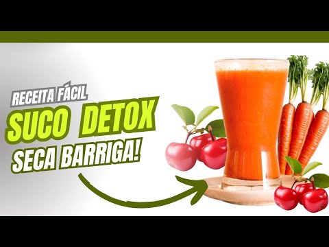 ⭐️COMO PERDER GORDURA da BARRIGA / SUCO DETOX de CENOURA ACEROLA e LARANJA⭐️