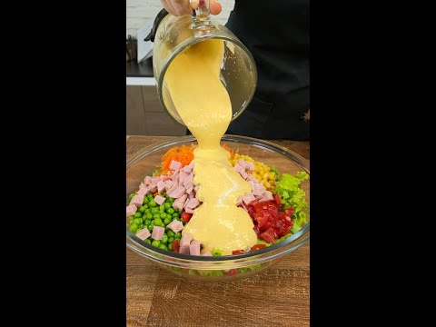 ¡Ensalada americana! ¡Nunca has visto una salsa así!